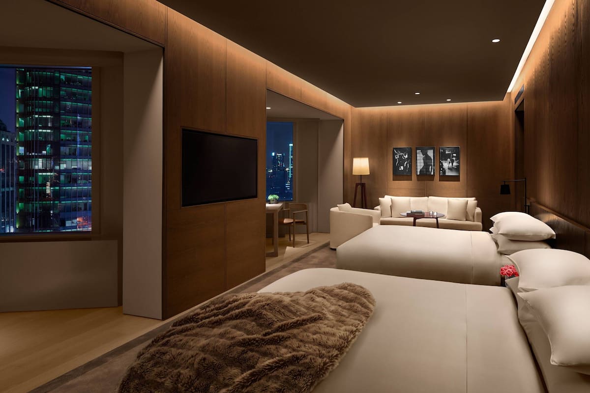 Chambre Double, 2 lits doubles, non-fumeur, vue ville