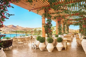 3 restaurants, breakfast, lunch, dinner served; Mediterranean cuisine