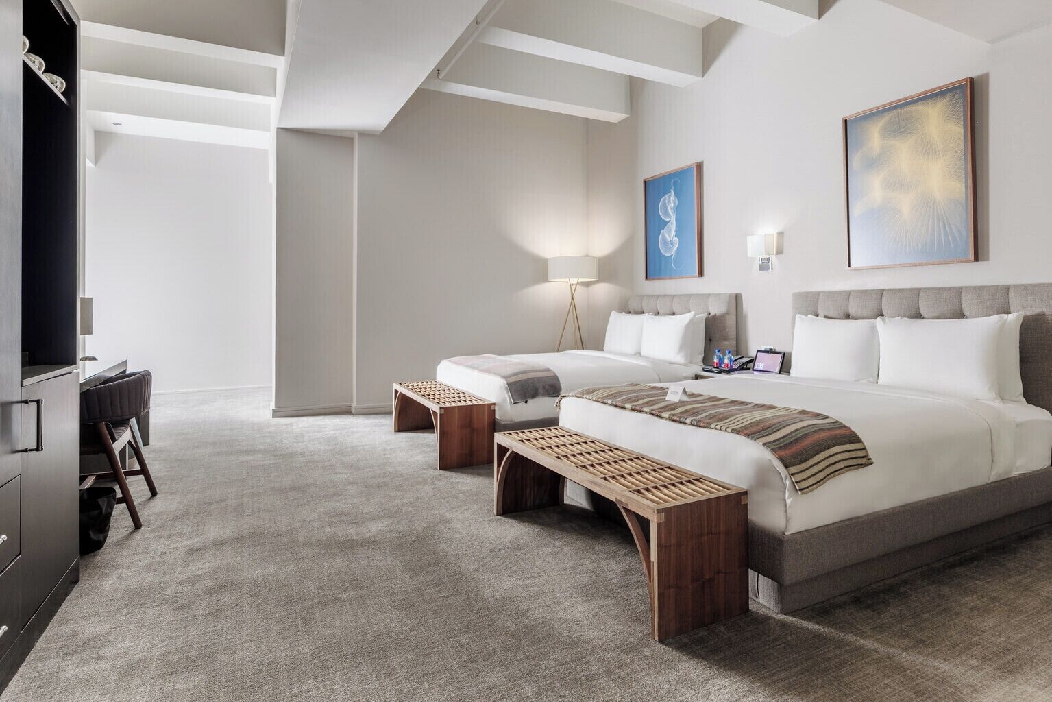 Premium bedding, down comforters, Tempur-Pedic beds, minibar