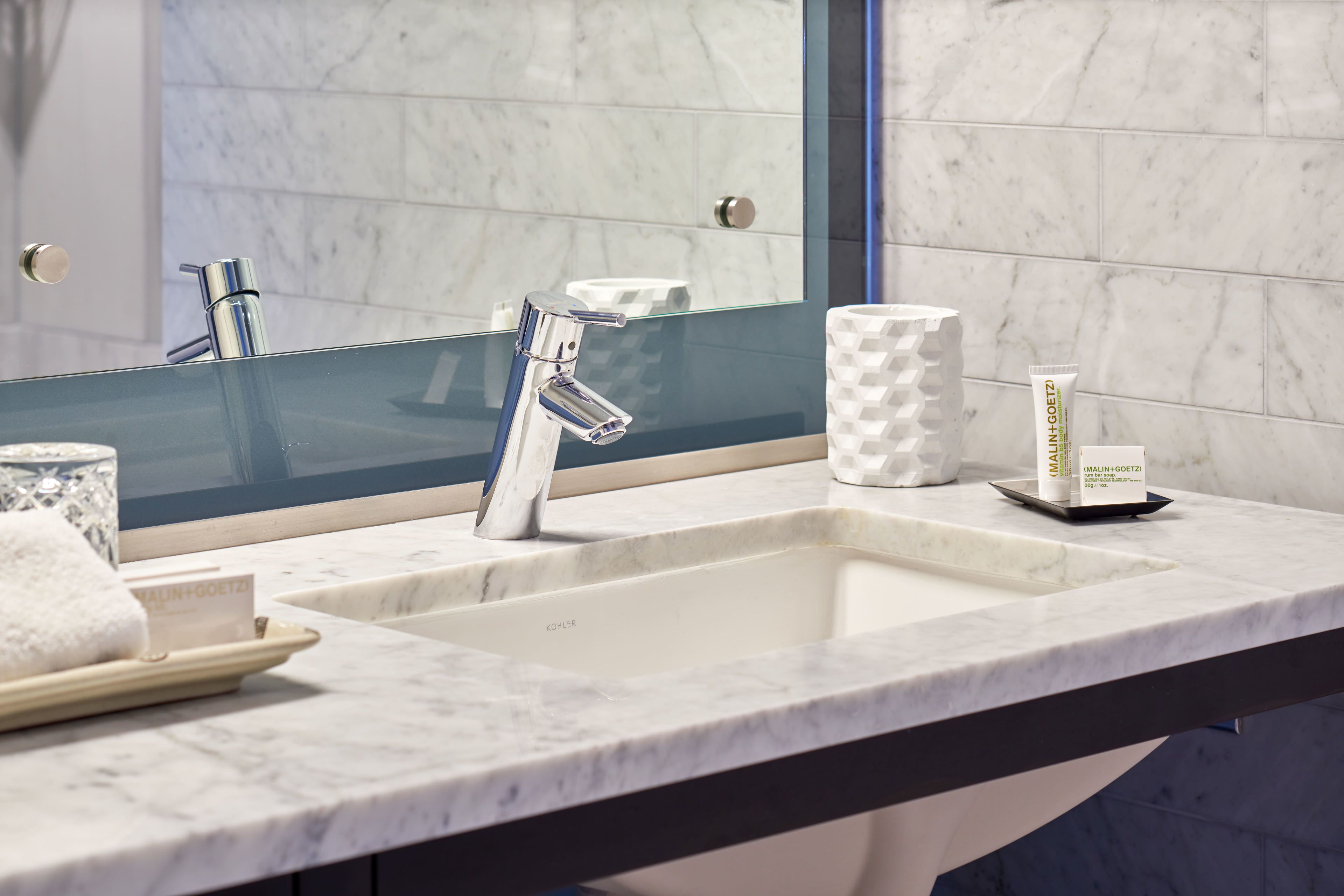 shower, designer toiletries, hair dryer, bathrobes