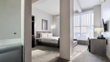 Junior Suite, 1 King Bed | Premium bedding, down comforters, Tempur-Pedic beds, minibar