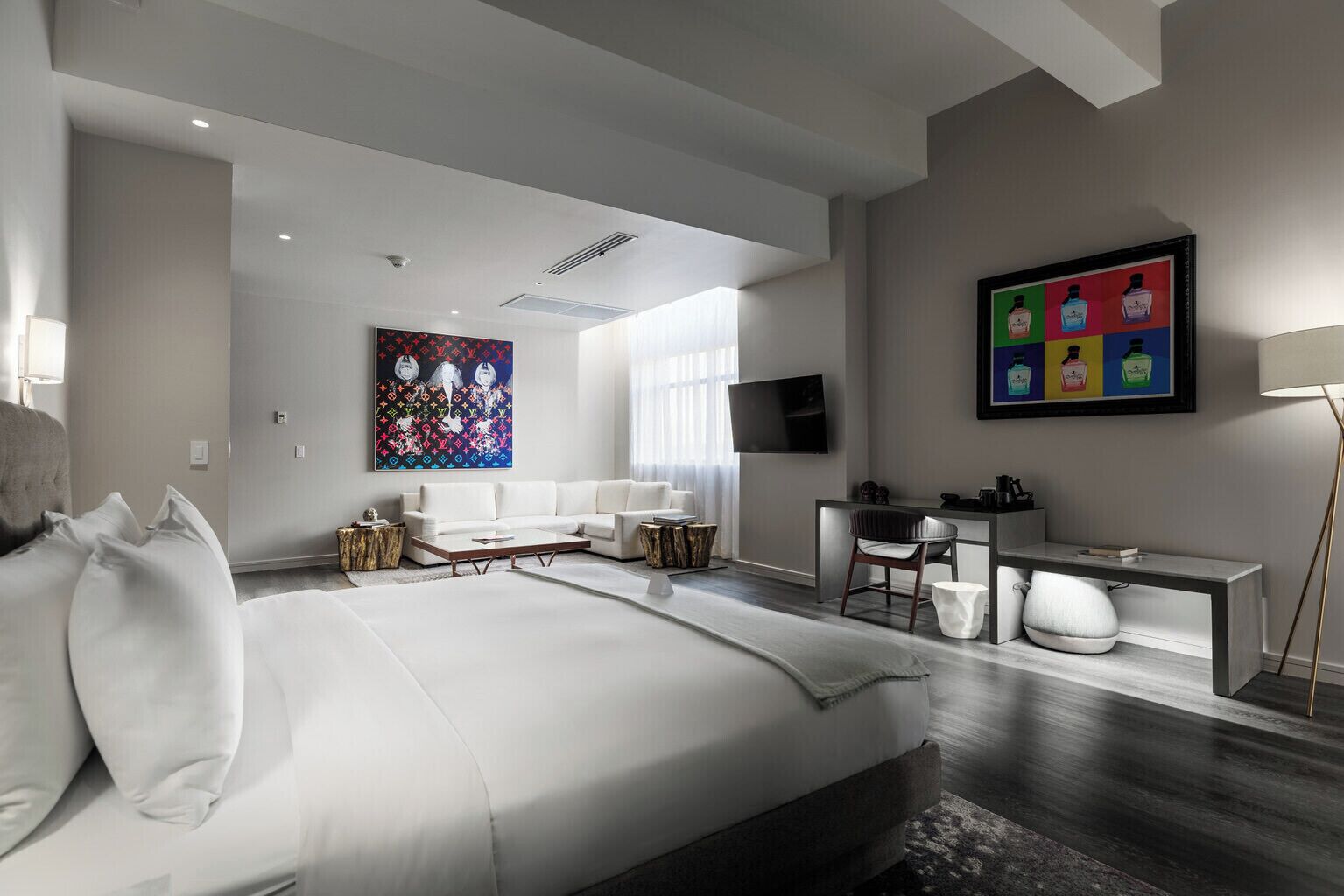 Premium bedding, down comforters, Tempur-Pedic beds, minibar