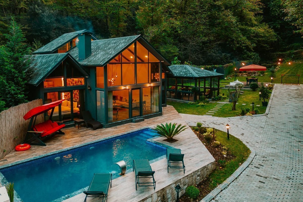 Villa de lujo, piscina privada, en la zona del jardín | Vistas desde la habitación
