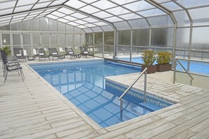 Indoor pool, seasonal outdoor pool
