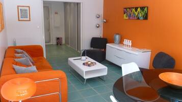 TV, DVD player, stereo