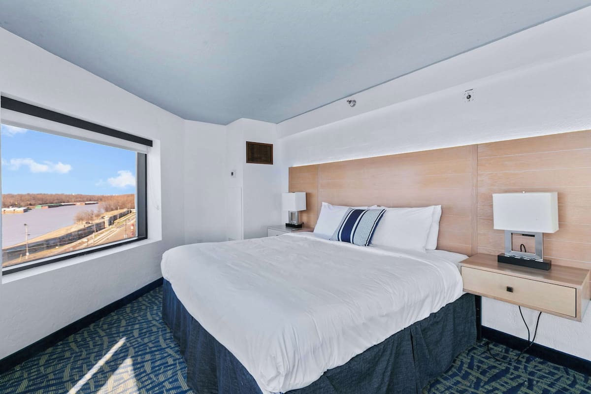 Blackout curtains, iron/ironing board, rollaway beds, free WiFi