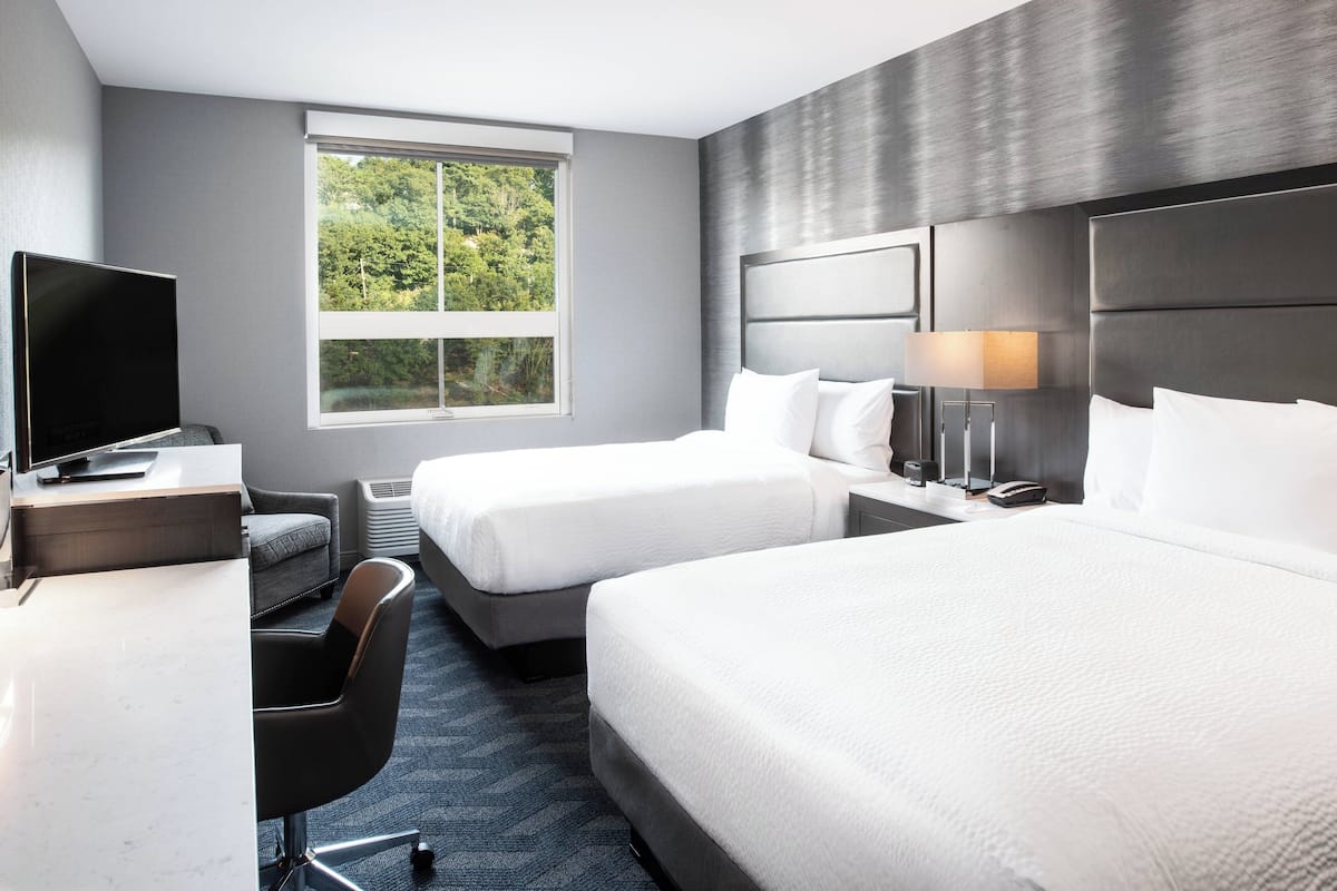 room, 2 queen beds, non smoking, city view | 1 bedroom, in-room safe, desk, laptop workspace