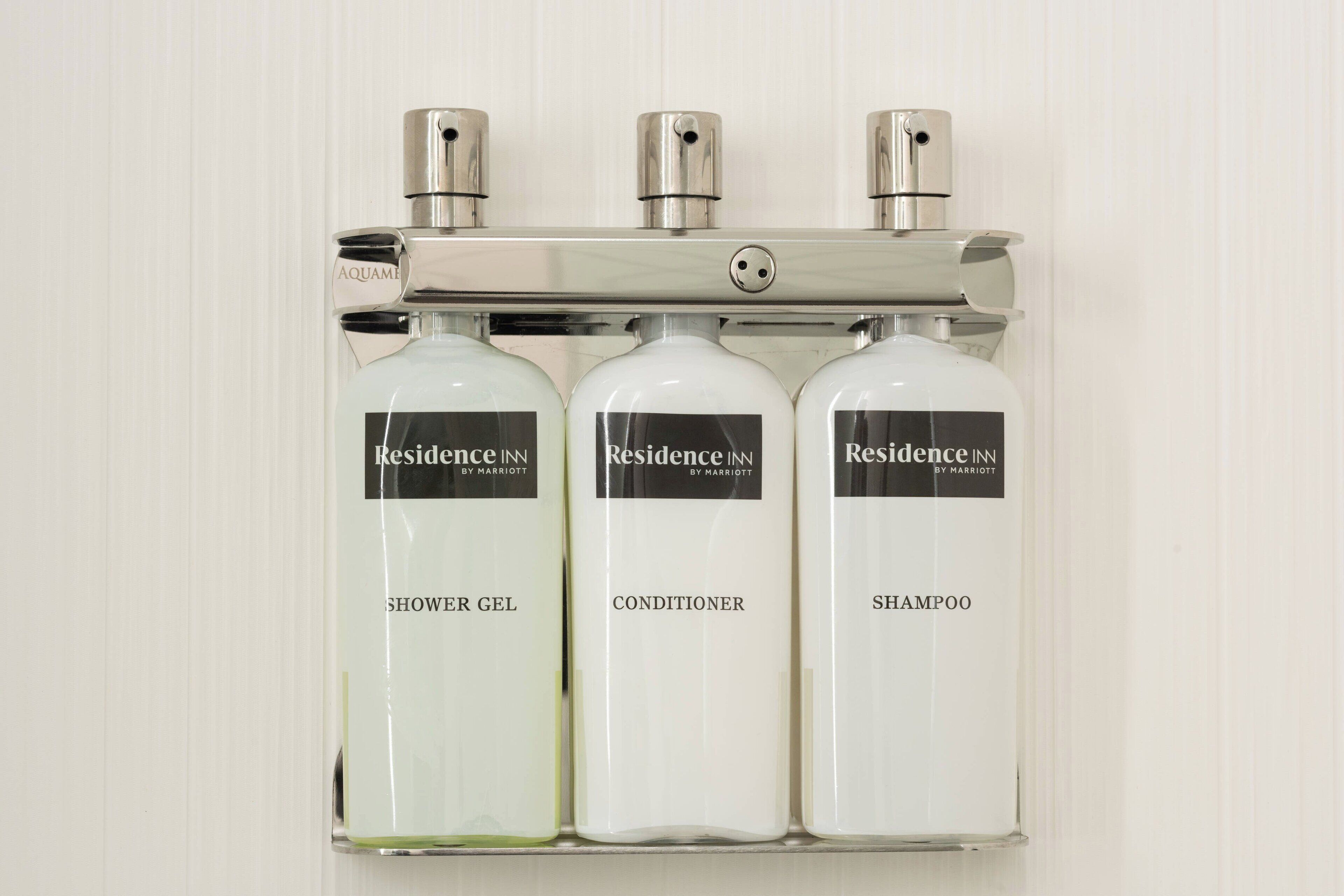 free toiletries, hair dryer, towels