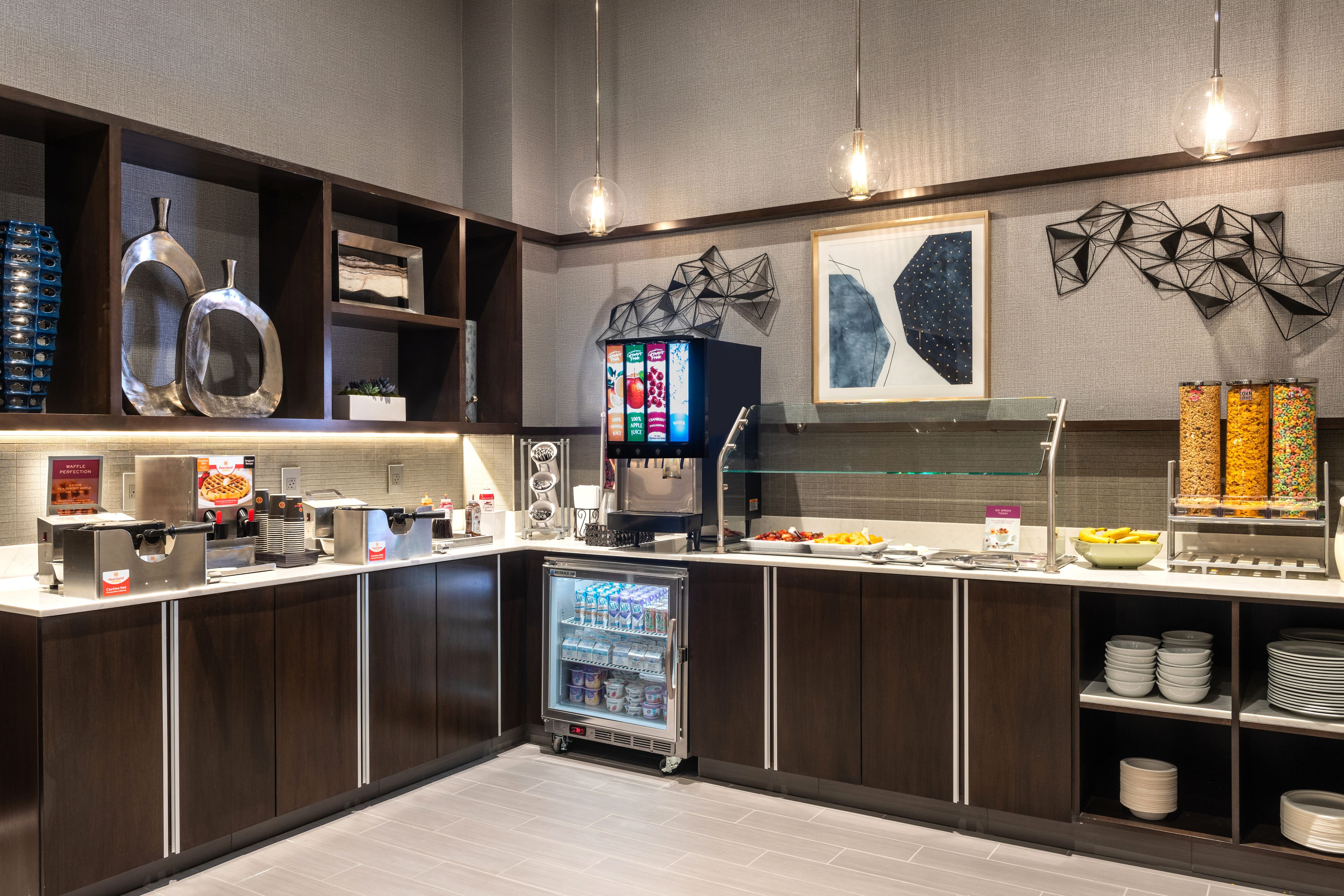 Free daily buffet breakfast