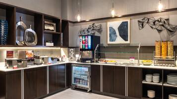 Free daily buffet breakfast