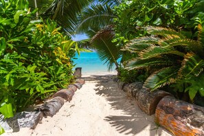 Family Villa, 5 Bedrooms, Private Pool, Beachfront | Beach/ocean view - Natura Beach Pool Villa 1 (Rarotonga)