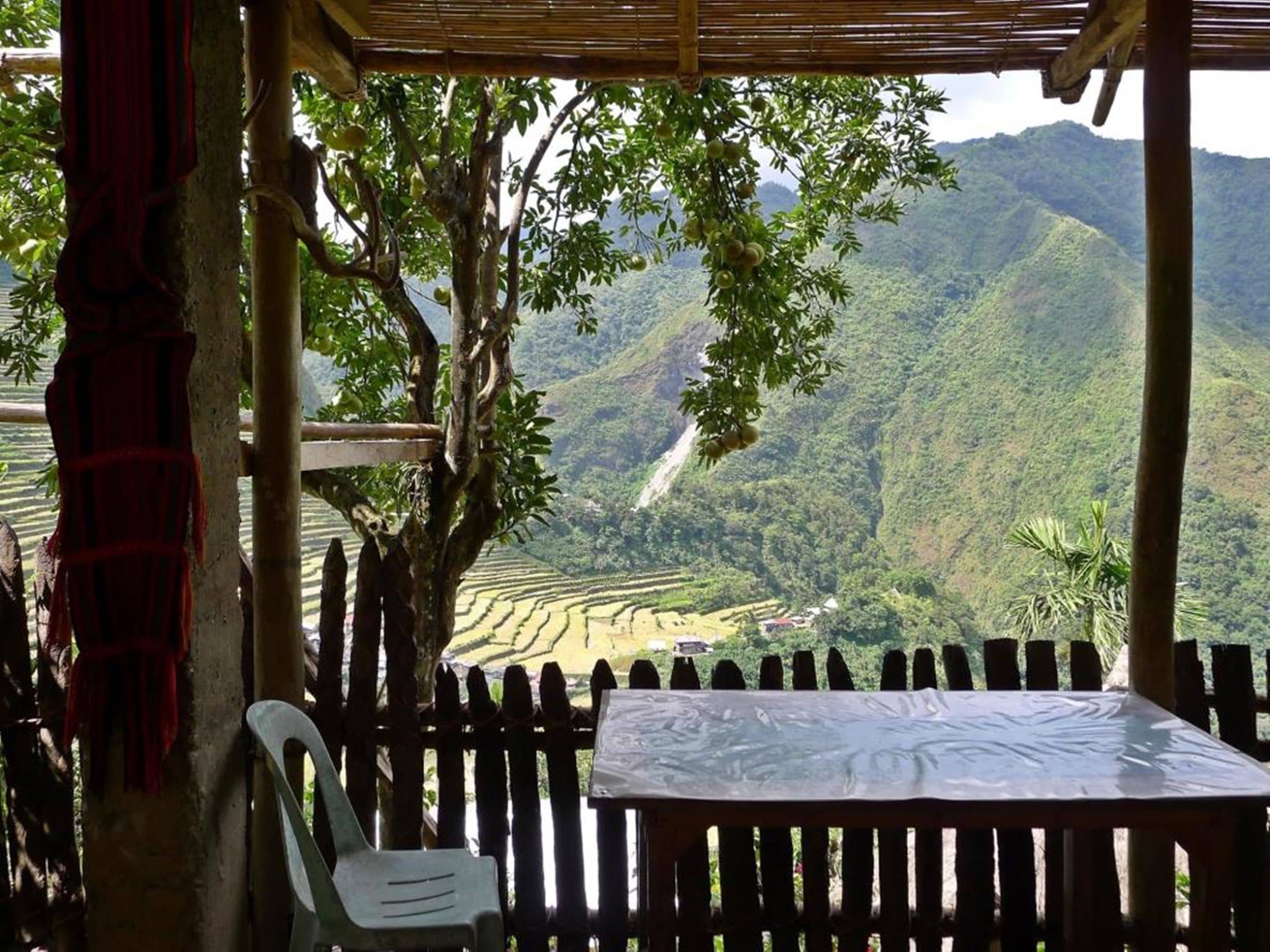 Frokost, lunsj og middag serveres, lokale retter, uteservering 