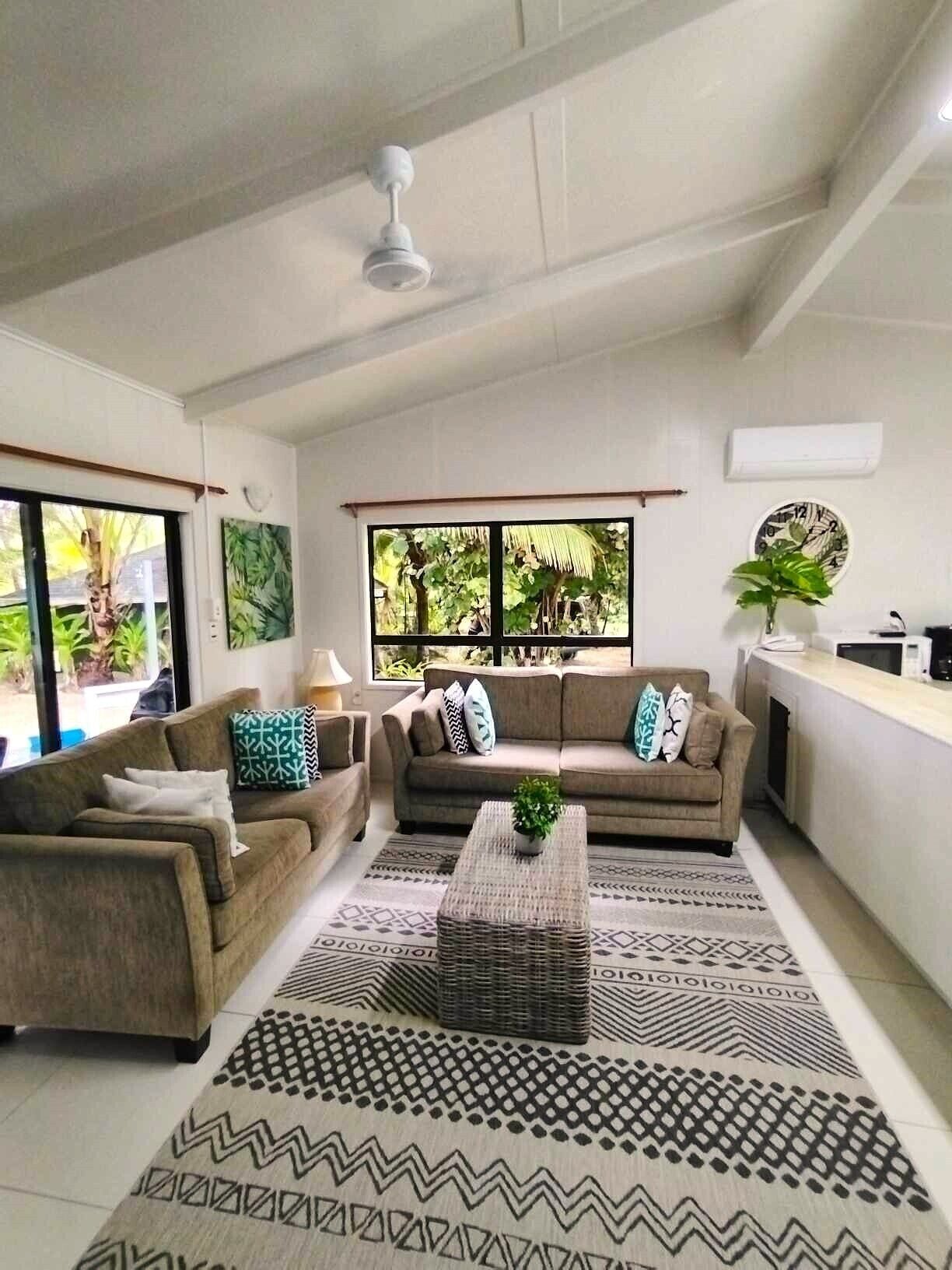 บังกะโลสำหรับครอบครัว, 2 ห้องนอน, วิวทะเลสาบ, ริมทะเล | ภายใน