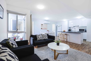 Deluxe Apartment, 3 Bedrooms | Desk, blackout drapes, iron/ironing board, cribs/infant beds