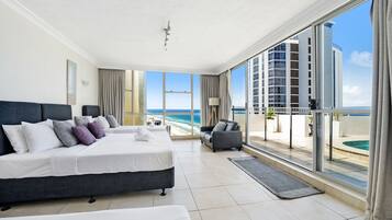 Cobertura, 3 quartos | 3 quartos, roupas de cama premium, ferros/tábuas de passar roupa