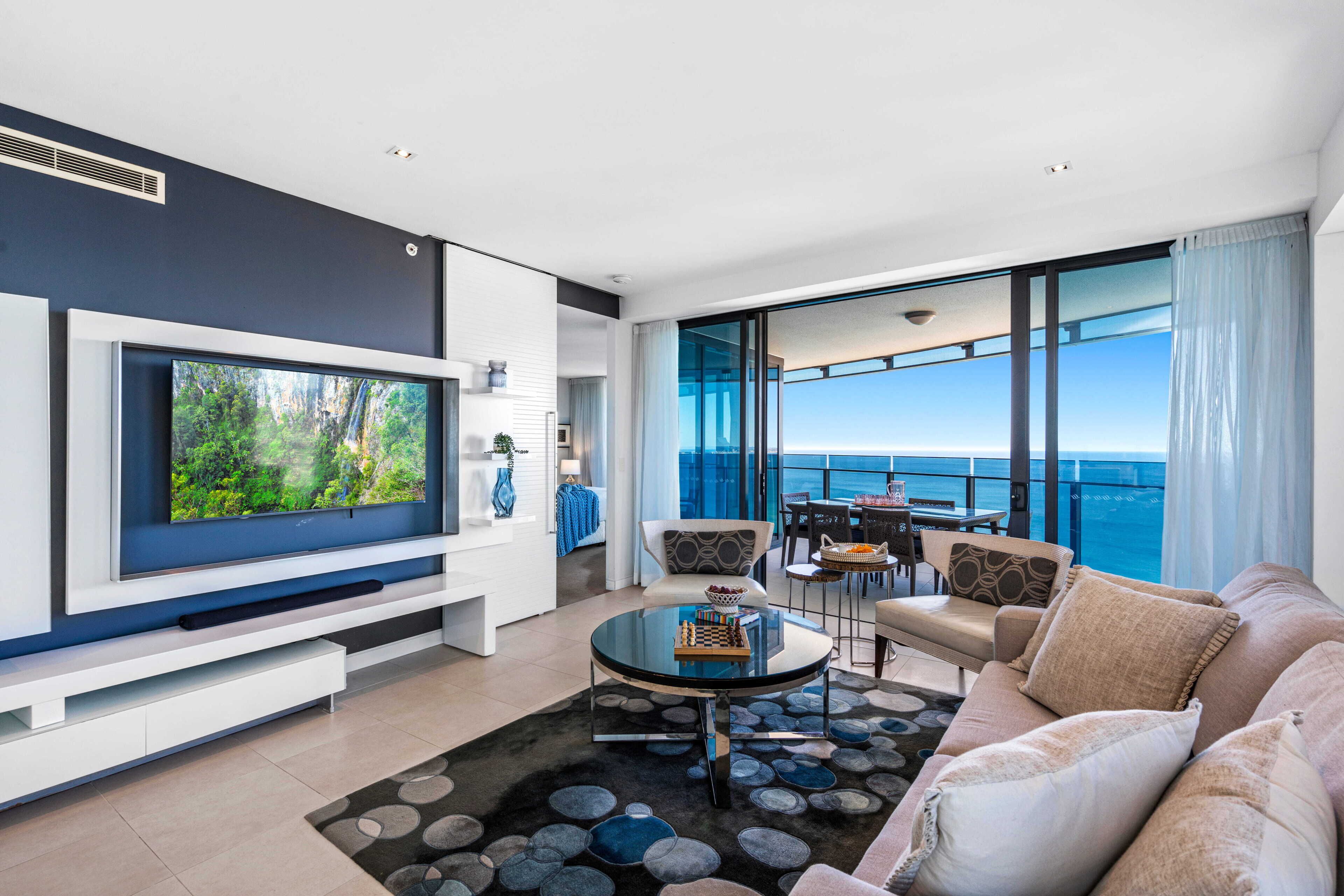 Premium Apartment, 3 Bedrooms, Ocean View | Living area