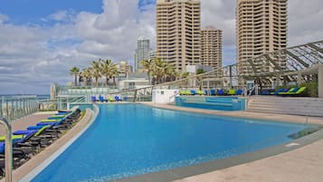 Indoor pool, outdoor pool