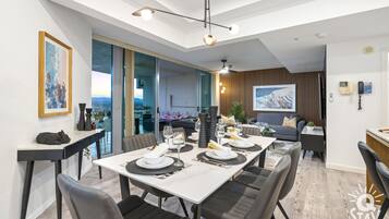 3 Bedroom Executive Penthouse | Living area | LCD TV