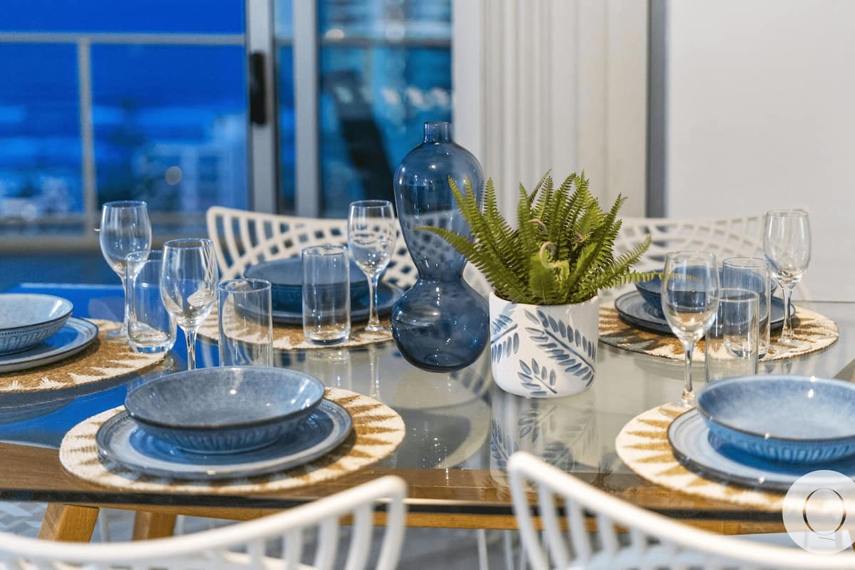 Penthouse Eksekutif, 3 kamar tidur, pemandangan samudra | Area keluarga | TV LCD