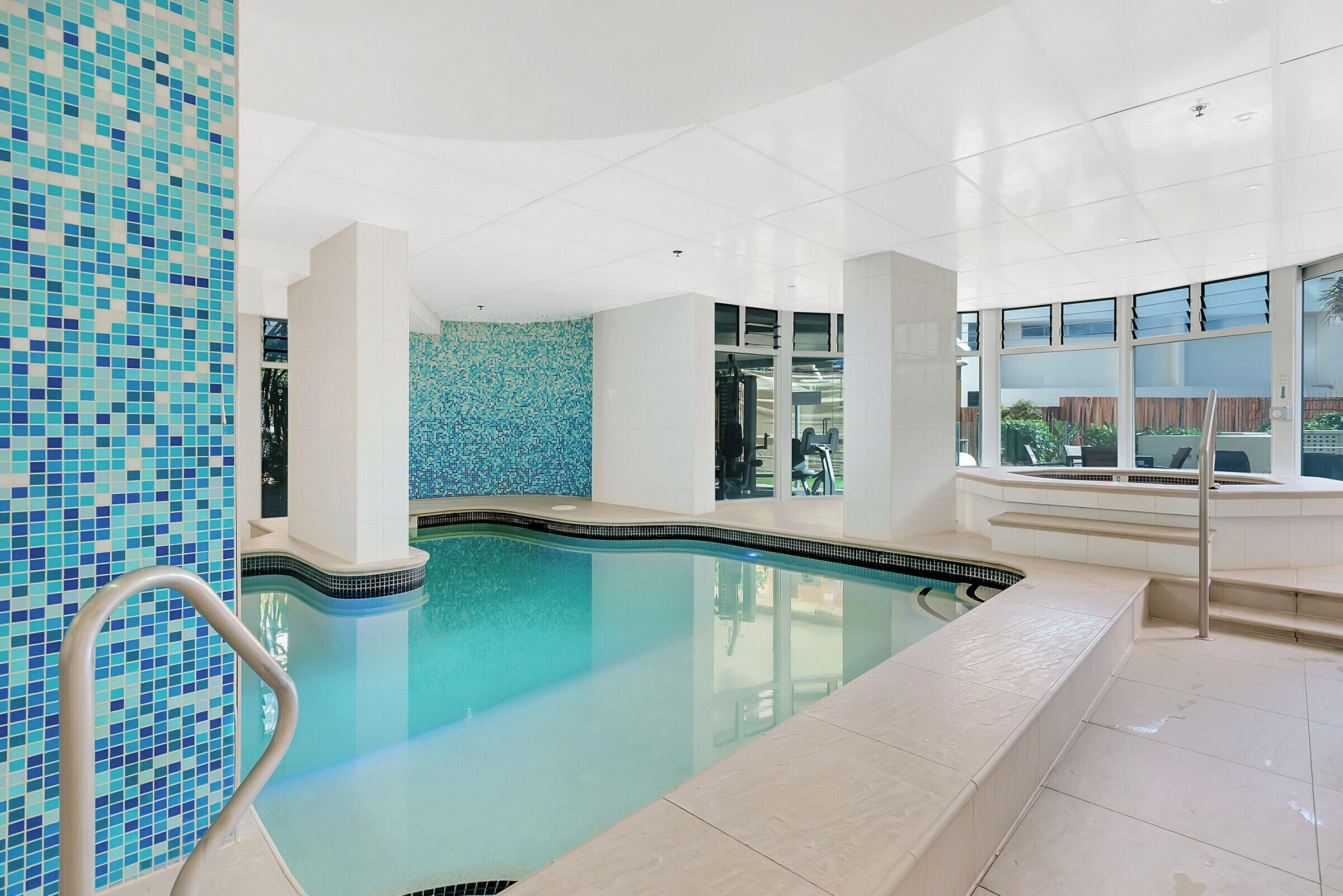Indoor pool, outdoor pool