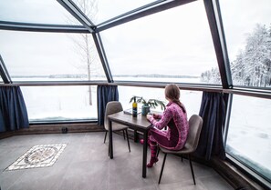 Arctic Glass Igloo (Lake Side) | 1 bedroom, desk, soundproofing, free WiFi - Ranua Resort Arctic Igloos (Ranua)