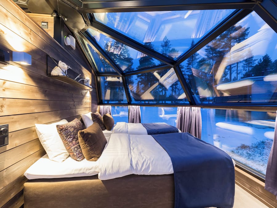 Arctic Glass Igloo (Twin) | 1 soverom, skrivebord, lydisolert og wi-fi (inkludert)