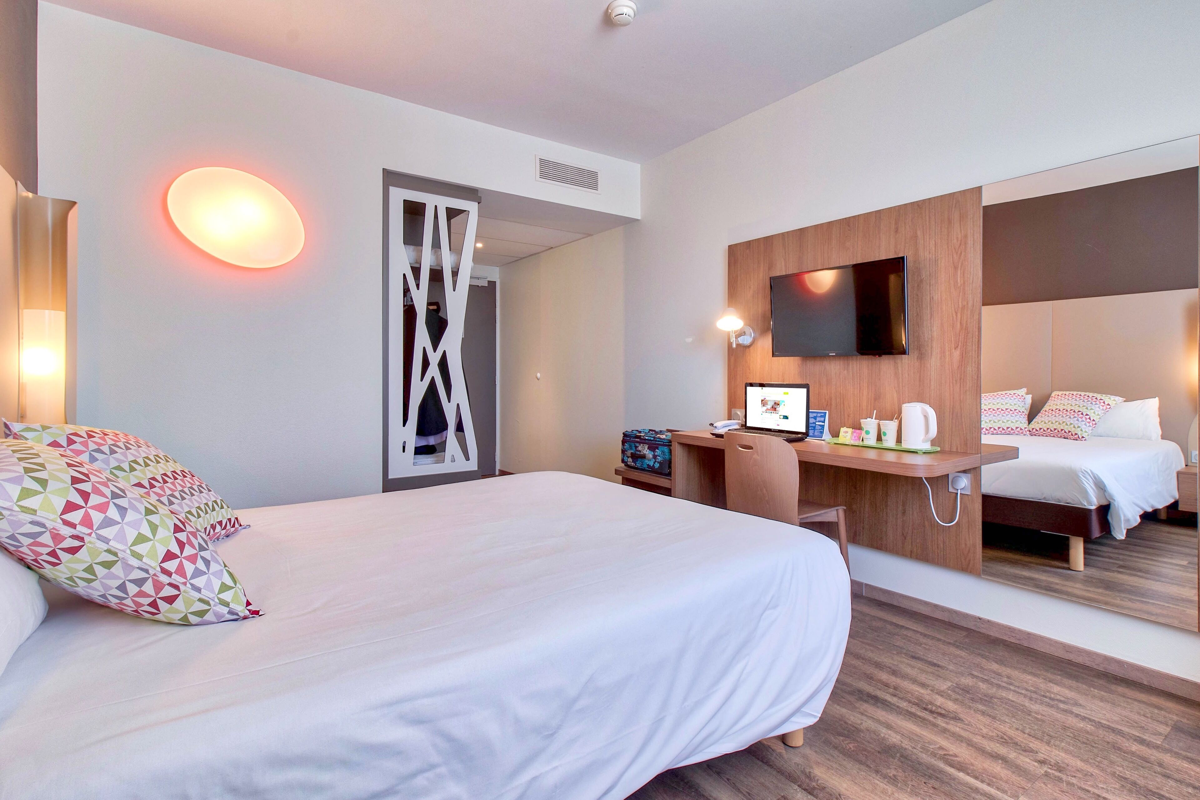 next generation, room, 1 double bed | desk, soundproofing, iron/ironing board, free cots/infant beds