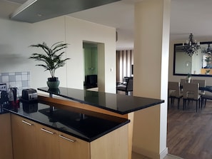 Executive Penthouse, 3 Bedrooms, Balcony | Private kitchen