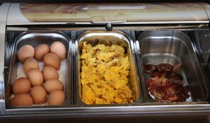 Daily buffet breakfast (EUR 14 per person)