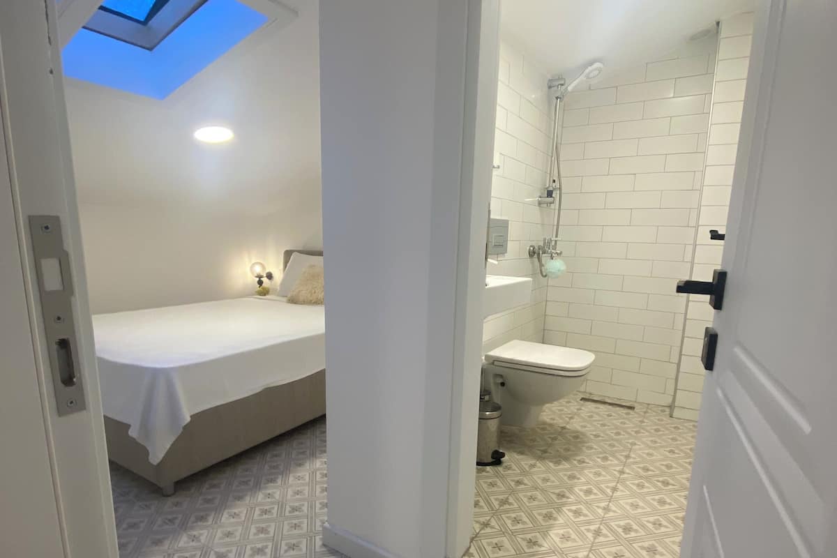 Habitación económica, 1 cama matrimonial | Minibar, escritorio, wifi gratis y ropa de cama