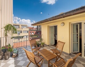 Apartamento, 1 quarto, terraço | Terraço/pátio