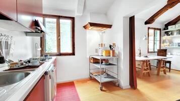 Apartment | Dapur peribadi | Peti sejuk, ketuhar, dapur, pembancuh kopi/teh