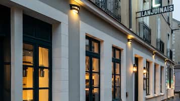 Front of property – evening/night