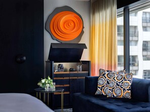 Premium bedding, minibar, in-room safe, desk