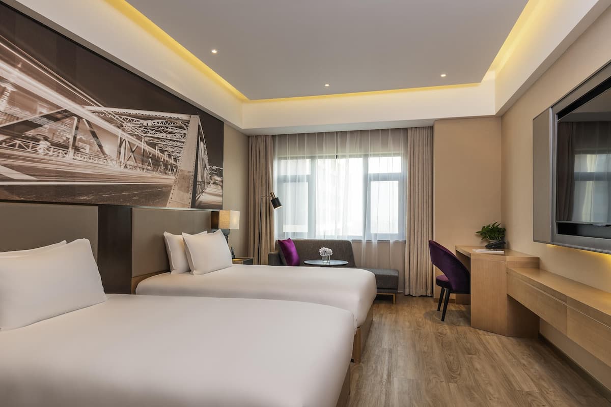 Deluxe-Zimmer, 2 Einzelbetten | Hochwertige Bettwaren, Schreibtisch, Verdunkelungsvorhänge