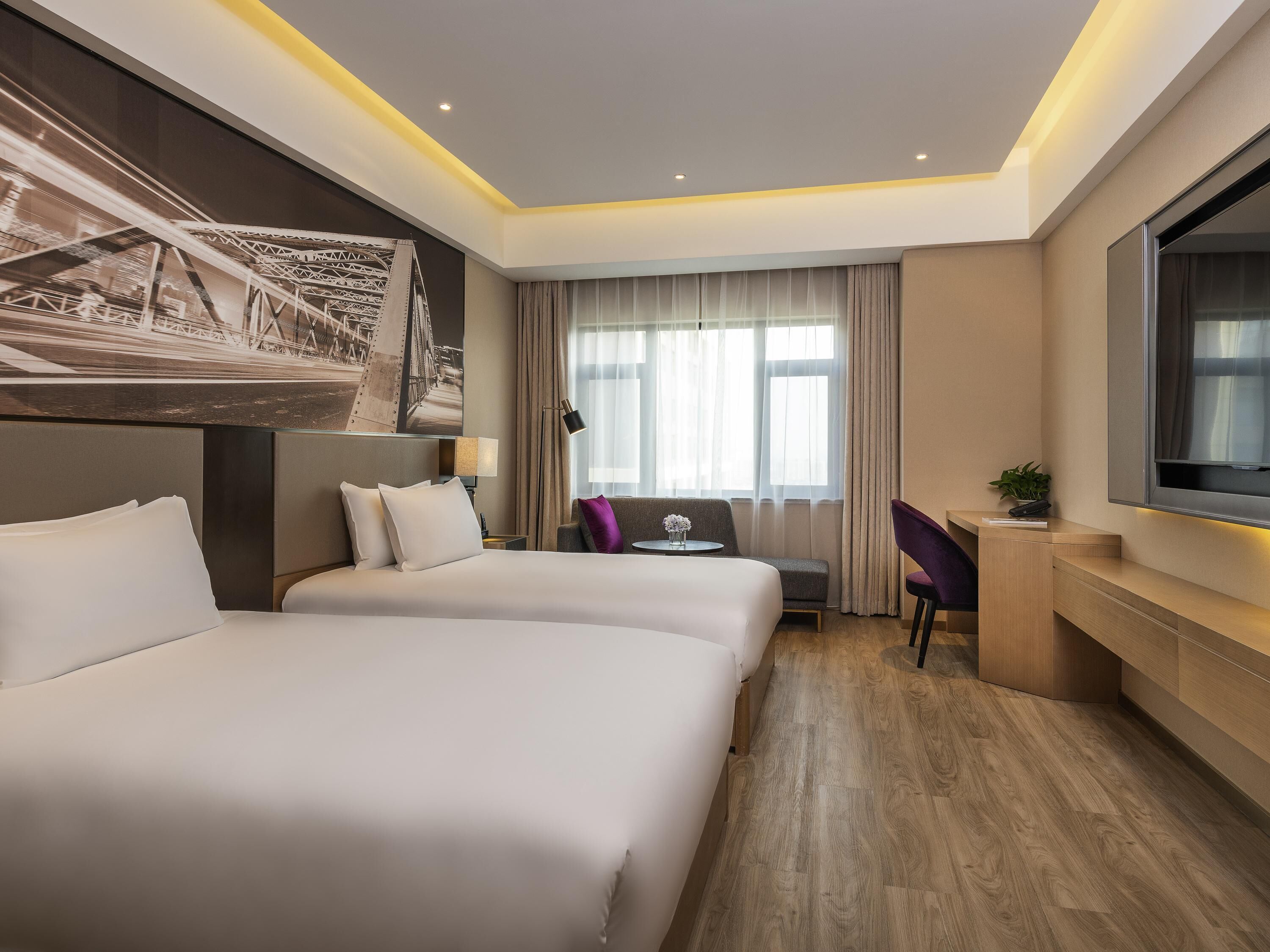 Deluxe Room, 2 Single Beds | Premium bedding, desk, blackout curtains, soundproofing