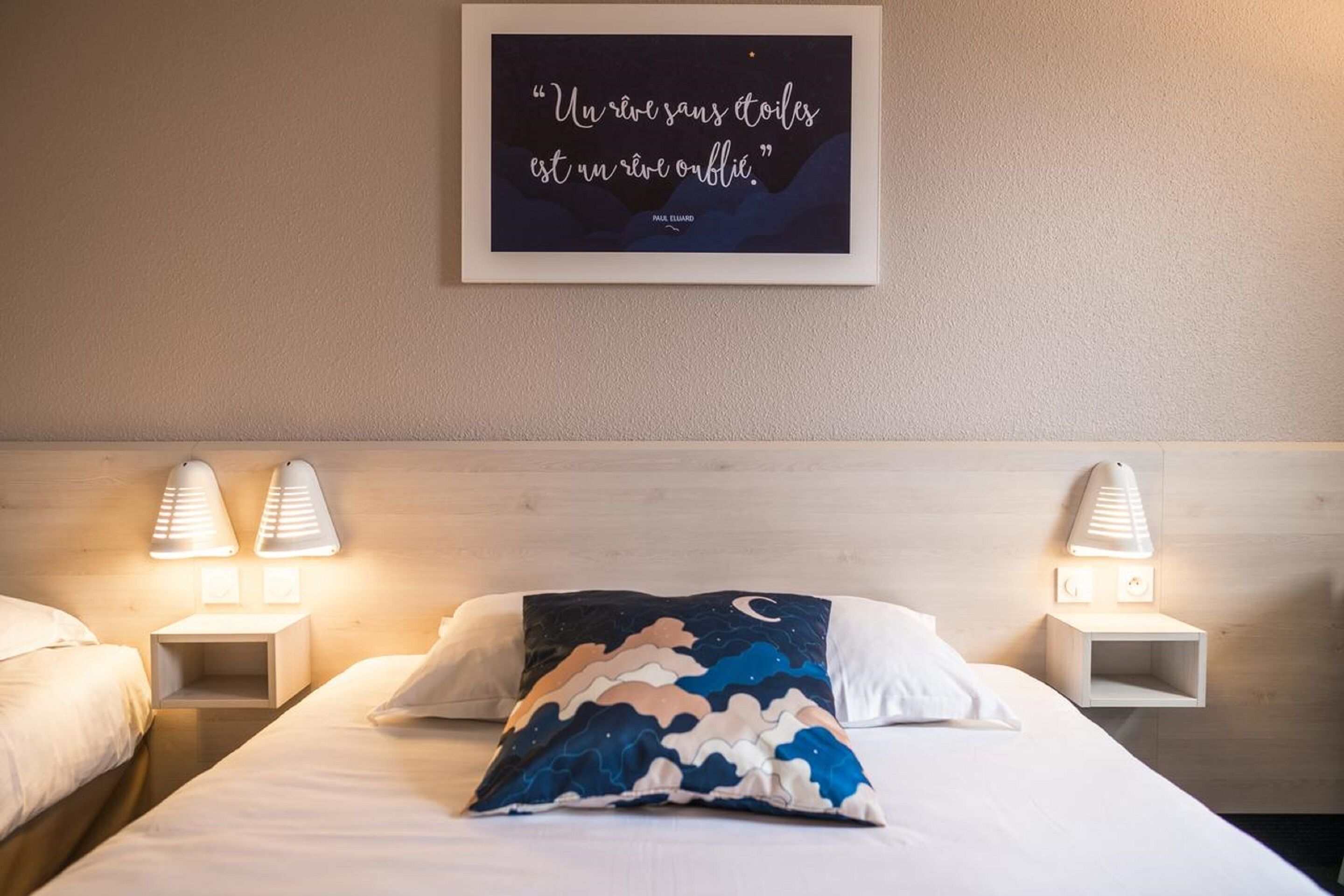 twin room | premium bedding, select comfort beds, in-room safe, desk