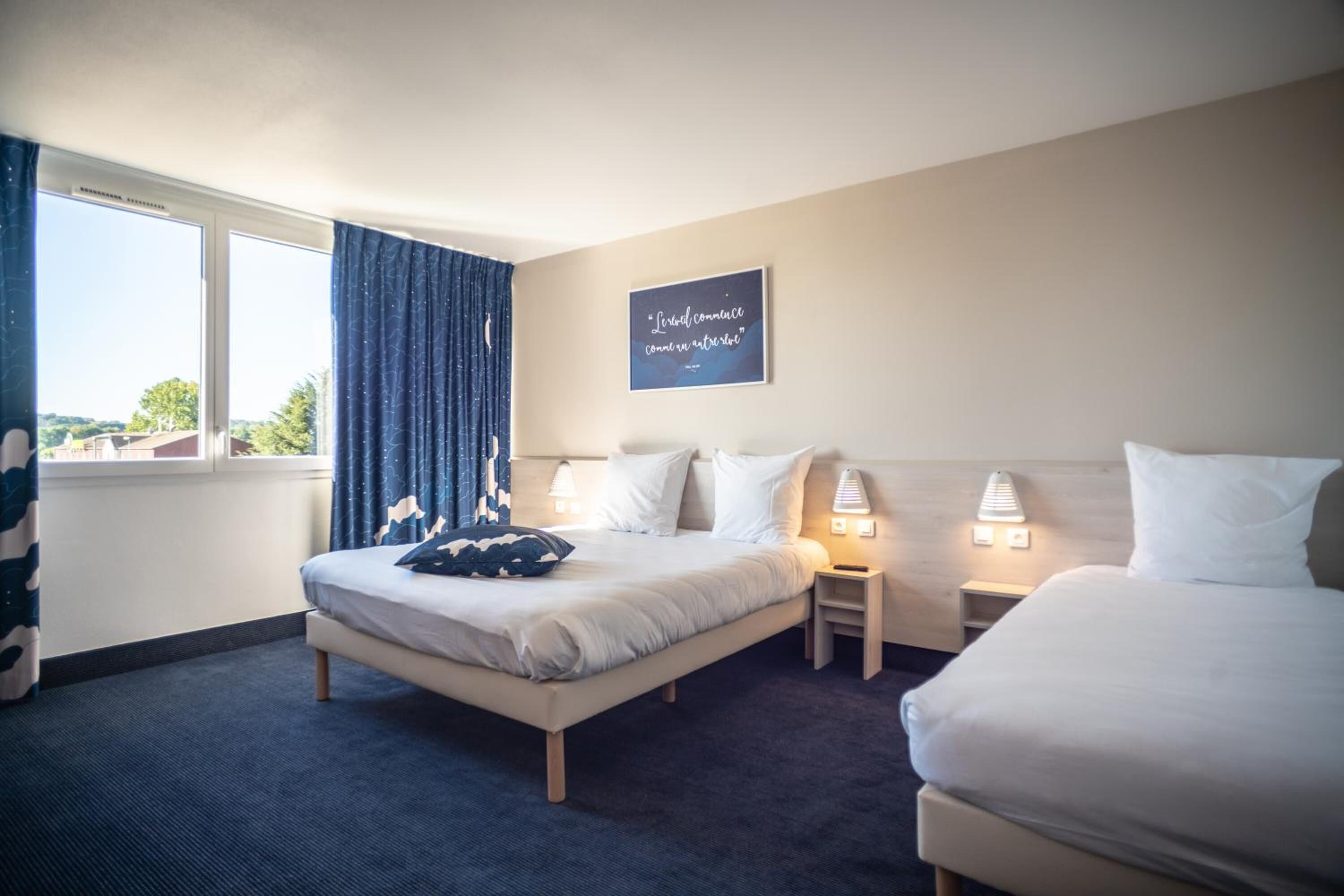 premium bedding, select comfort beds, in-room safe, desk