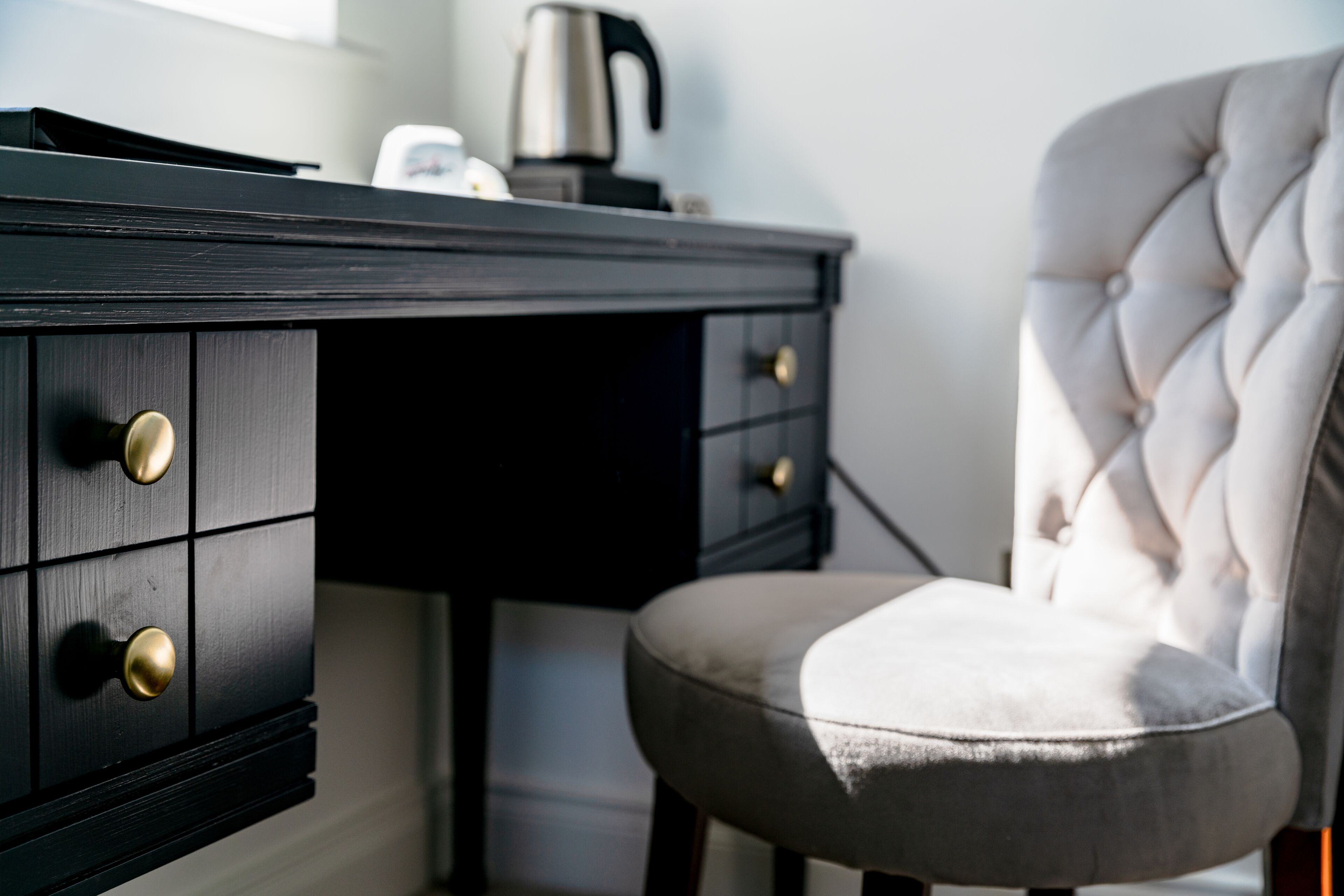 deluxe double room, 1 double bed with sofa bed, private bathroom, sea view | in-room safe, desk, blackout curtains, iron/ironing board