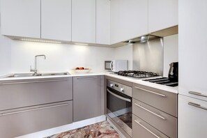 아파트, 침실 2개 | 전용 주방 | 냉장고, 식기 세척기, 커피/티 메이커, 전기 주전자