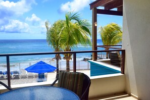 Outdoor dining -  APPROVED ACCOMMODATION - SEA GLASS - Spacious duplex in  St Lawrence Gap (Oistins)