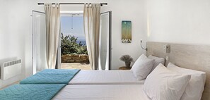 4 bedrooms, in-room safe, desk, iron/ironing board -  ELEGANT SEASIDE VILLA, INFINITY POOL, STUNNING VIEWS, EASY ACCESS TO 3 BEACHES (Lia, Mykonos)