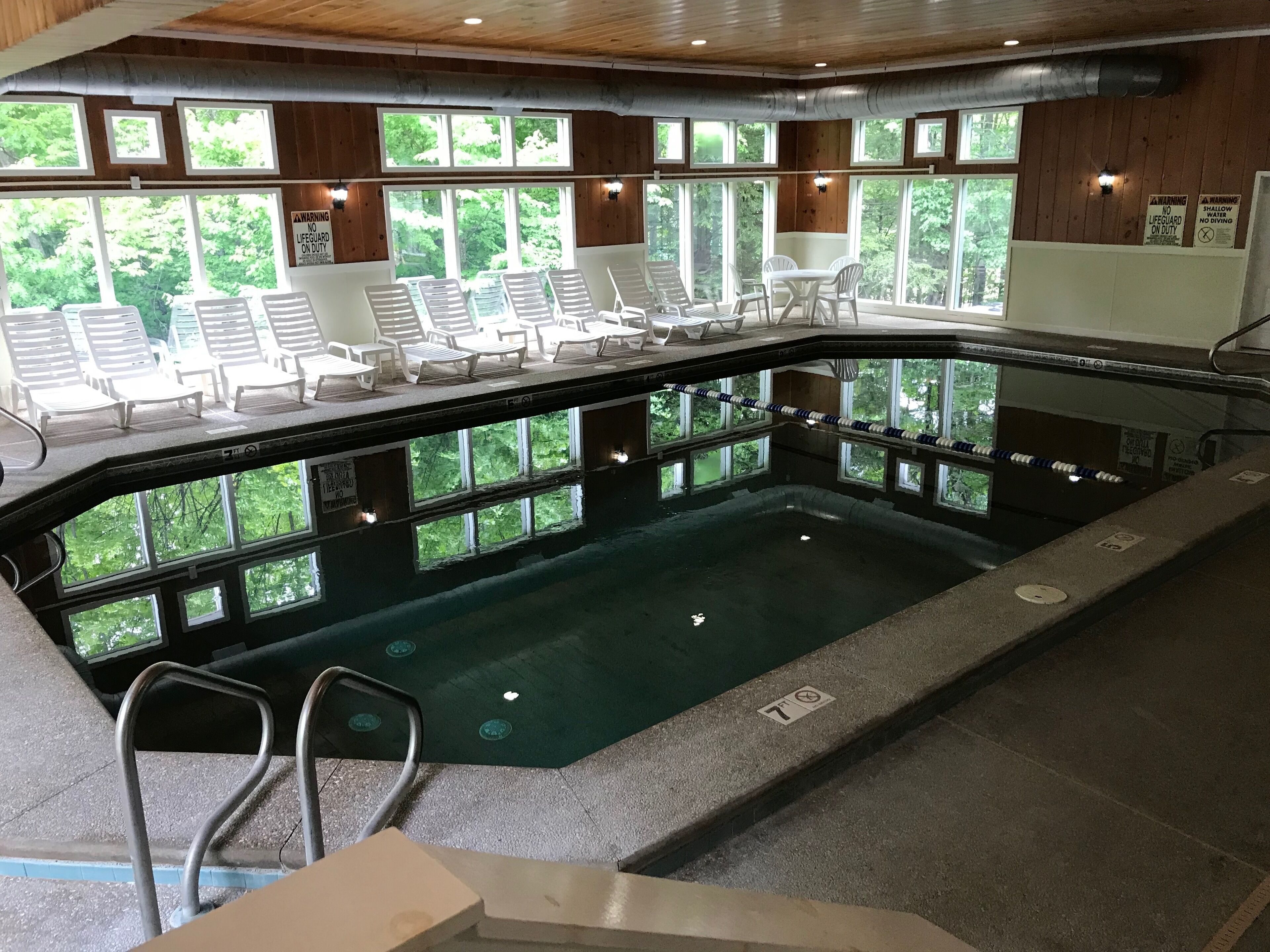 Indoor pool, a heated pool