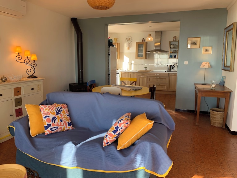 Vue Mer 180°calme Jardin Terrasse Pour 2 à 4 Personnes "Gîtes De France Var" - La Crau