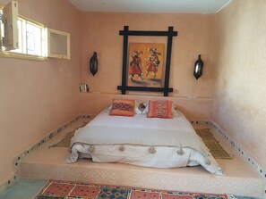 3 bedrooms, iron/ironing board, free WiFi, bed sheets - Renovated sheepfold style riad (Aourir)