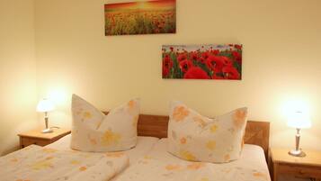 2 slaapkamers, reisbedje, wifi, beddengoed