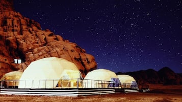Martian Tent | Egyptian cotton sheets, pillowtop beds, blackout drapes, soundproofing