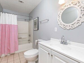 Hair dryer, towels