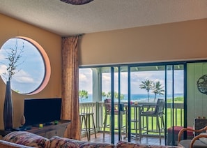 Kamahana 24 Living Room - Beautiful ocean views from the living room of Kamahana 24