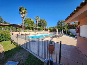 A heated pool